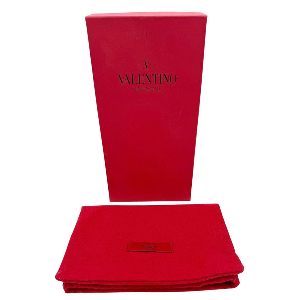 Valentino Garavani Rockstud Ballet Flat Shoes Nude Patent Leather Size 39 US 9 - Picture 14 of 15